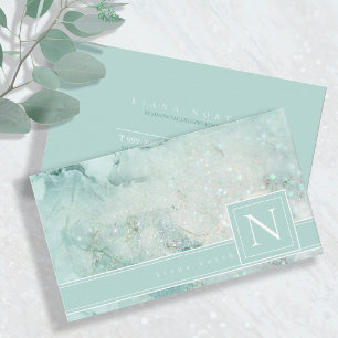 Mousserende marmer Pastel Green Std ID672 Visitekaartje