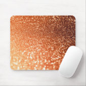 Mousserende Ombre Copper Shiny Trendy Glitter Muismat (Met muis)