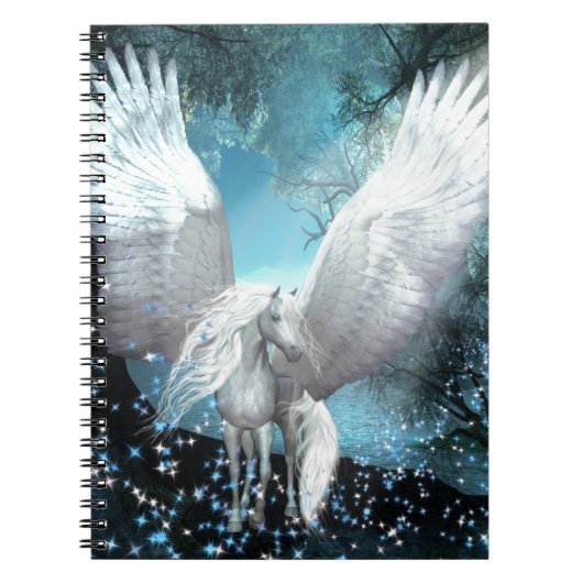 Mousserende Pegasus Notitieboek (Voorkant)