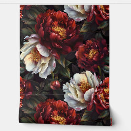 Mousserende pioenroos Noel Botanical Behang