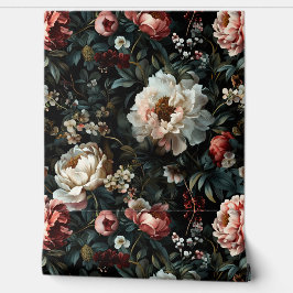 Mousserende pioenroos Noel Botanical Behang