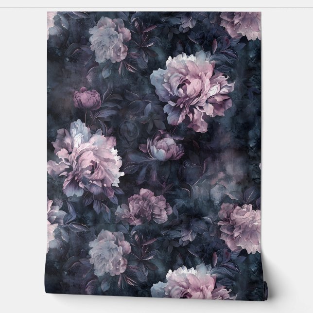 Mousserende pioenroos Noel Botanical Behang (Afrollen)