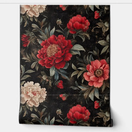 Mousserende pioenroos Noel Botanical Behang