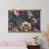 Mousserende pioenroos Noel Botanical Hangend Wandkleed (Slaapkamer)