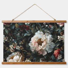 Mousserende pioenroos Noel Botanical Hangend Wandkleed