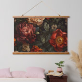 Mousserende pioenroos Noel Botanical Hangend Wandkleed (Slaapkamer)