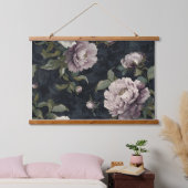 Mousserende pioenroos Noel Botanical Hangend Wandkleed (Slaapkamer)