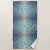 Mousserende Raindrops Boho Chic Strandlaken (Voorkant)