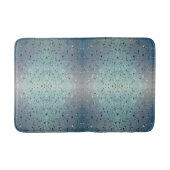 Mousserende regendruppels Boho Chic Blue Badmat (Voorkant)