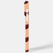 Mousserende rode sparkles Ladybug patroon perzik Case-Mate iPhone Case (Achterkant / Links)