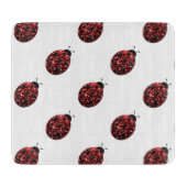 Mousserende rode sparren Ladybird Ladybug Snijplank (Voorkant)