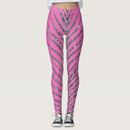Mousserende roze glitter leggings