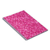 Mousserende roze glitter notitieboek (Rechterzijde)