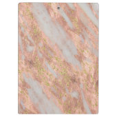 Mousserende roze marmer Abstract Makeup Klembord (Achterkant)