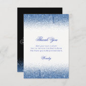 Mousserende saffierhals, dank je kaarten (Voorkant / Achterkant)