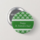 Mousserende Shamrocks-Button Ronde Button 5,7 Cm (Voorkant /achterkant)