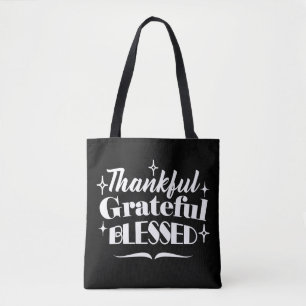 Mousserende Thanksgiving Quote Holiday Design Draagtas