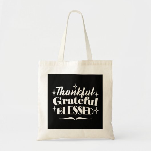 Mousserende Thanksgiving Quote Holiday Design Tote Bag (Voorkant)