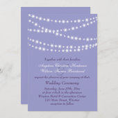 Mousserende twinkle Lights Weddenschap paars Kaart (Voorkant / Achterkant)