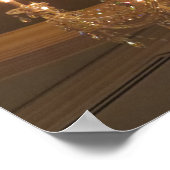 Mousserende Vintage Crystal Chandelier Poster (Hoek)