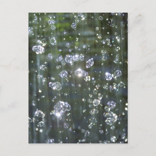 Mousserende waterval briefkaart (Voorkant)