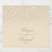 Mousserende wijn Glitter Bier Etiket (Enkel label)