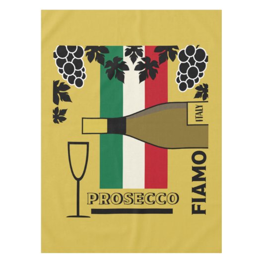 Mousserende wijn tafelkleed (Voorkant)