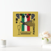 Mousserende wijn vierkante klok (Huis)