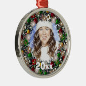 Mousserende Wreatfoto Lijst Keepomwille Ornament (Rechts)