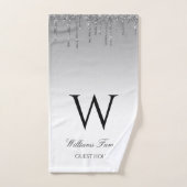 mousserende zilverglitterbadhanddoekset bad handdoek (Handdoek)