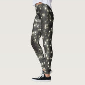 Mousserende zilververlichting leggings (Links)