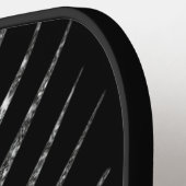 Mousserende zwarte glitter pickleball paddle (Links Detail)