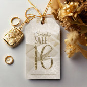 Mousserende Zwemmen zoet Zestien Gold ID652 Cadeaulabel