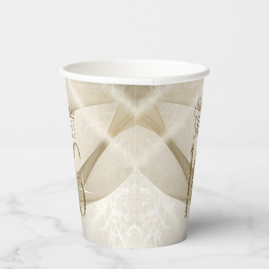 Mousserende Zwemmen zoet Zestien Gold ID652 Papieren Bekers (Rechts)