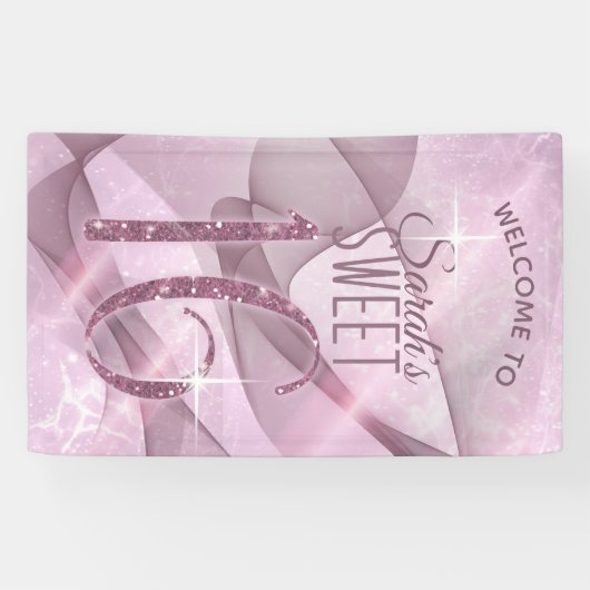 Mousserende Zwemmen zoet Zestien orchidee Roze ID6 Spandoek (Horizontaal)