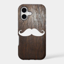Moustache blanche drôle sur l'arrière - plan en