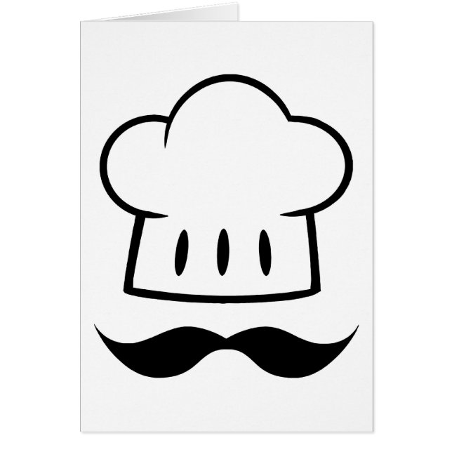 Moustache de cadeau de chef pour la moustache (Devant)
