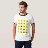 Moustache de visage de T-shirt de moustache de (Devant entier)