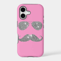 Moustache drôle de diamant avec des verres
