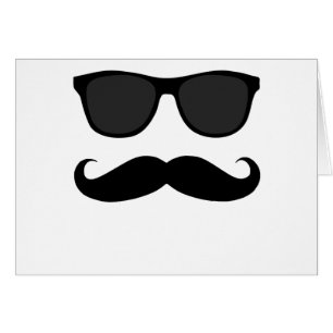 Moustache et cadeau noirs d'humeur de lunettes de