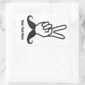 Moustache gagnante autocollants personnalisés (Sac)