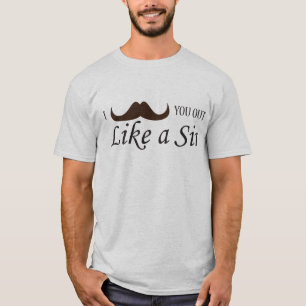 Moustache I vous comme un T-shirt de monsieur