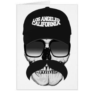 Moustache la Californie de crâne