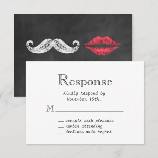 Moustache & Lèvres RSVP (Devant / Derrière)