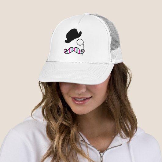 Moustache, Moustache, Stache, Monocle, Casquette B (En situation)