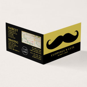 Moustache noire, carte de fidélité des Barbiers ho