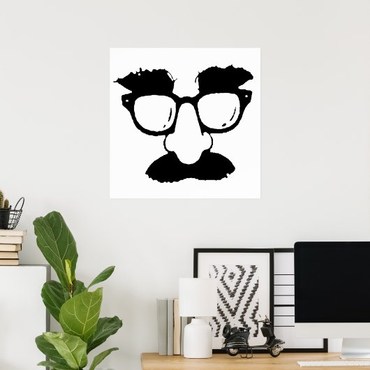 Moustache - Poster (Bureau à domicile)