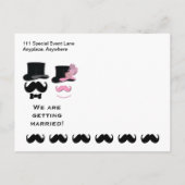 Moustache Sauvegarder La Carte Date (Dos)