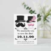 Moustache Sauvegarder La Carte Date (Debout devant)