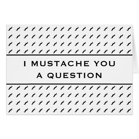 Moustache Vous Une Question Mood Stripe (Devant Horizontal)